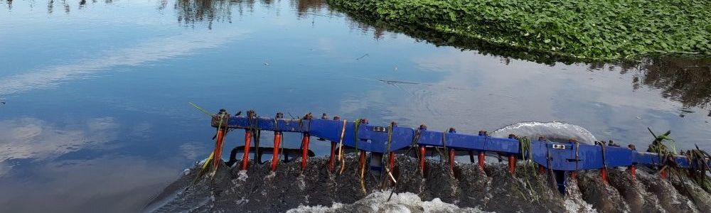 Machinaal verwijderen grote waternavel cover