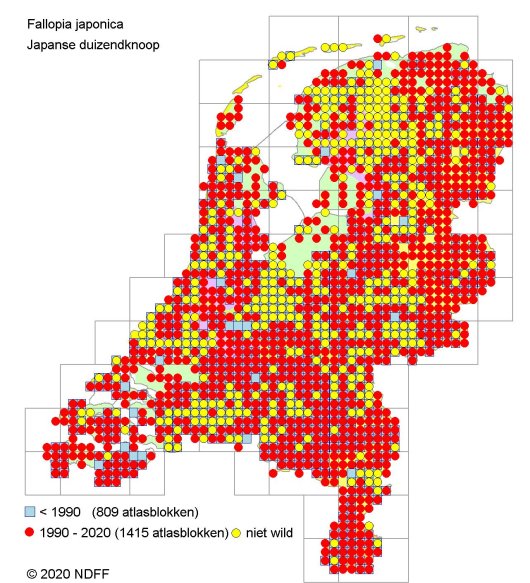 Verspreidingskaart NDFF Verspreidingskaart NDFF